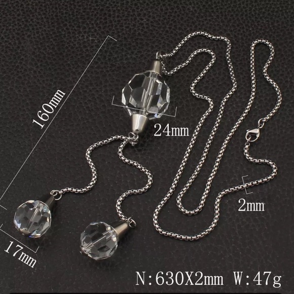 🌟 Gorgeous Stainless Steel Long Charms Necklace - Picture 4 of 5